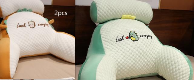Sofa Fluffy Cushion Luncheon Pillow Triangle Reading Cushion Bedside Soft Large Backrest Lumbar Cushion Office Chair Cushion 43