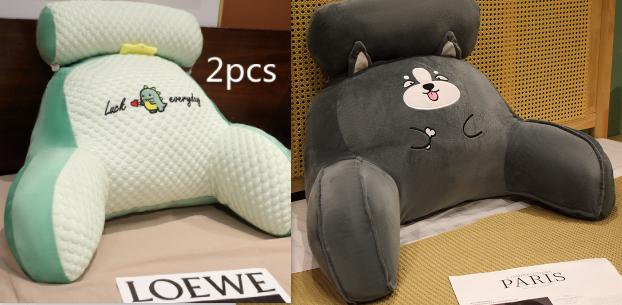 Sofa Fluffy Cushion Luncheon Pillow Triangle Reading Cushion Bedside Soft Large Backrest Lumbar Cushion Office Chair Cushion 21