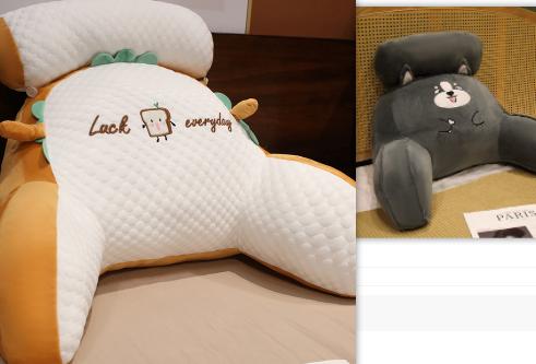 Sofa Fluffy Cushion Luncheon Pillow Triangle Reading Cushion Bedside Soft Large Backrest Lumbar Cushion Office Chair Cushion 28