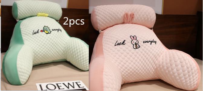 Sofa Fluffy Cushion Luncheon Pillow Triangle Reading Cushion Bedside Soft Large Backrest Lumbar Cushion Office Chair Cushion 24