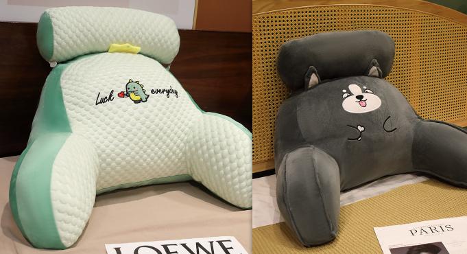 Sofa Fluffy Cushion Luncheon Pillow Triangle Reading Cushion Bedside Soft Large Backrest Lumbar Cushion Office Chair Cushion 10