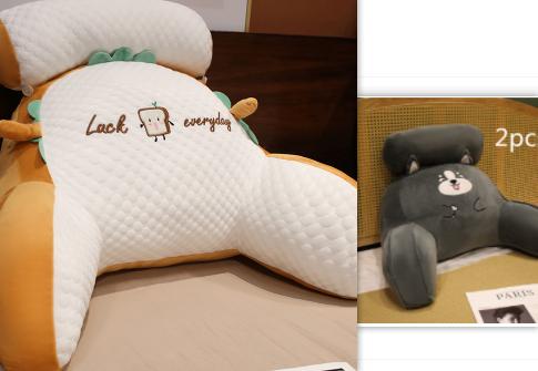 Sofa Fluffy Cushion Luncheon Pillow Triangle Reading Cushion Bedside Soft Large Backrest Lumbar Cushion Office Chair Cushion 31