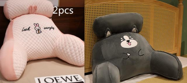 Sofa Fluffy Cushion Luncheon Pillow Triangle Reading Cushion Bedside Soft Large Backrest Lumbar Cushion Office Chair Cushion 17