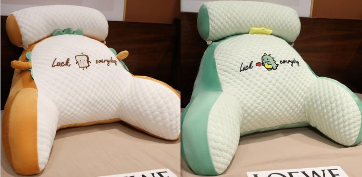 Sofa Fluffy Cushion Luncheon Pillow Triangle Reading Cushion Bedside Soft Large Backrest Lumbar Cushion Office Chair Cushion 42