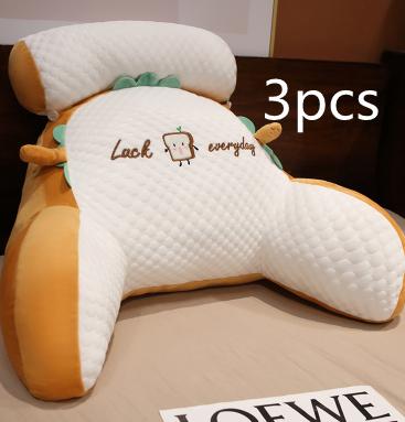 Sofa Fluffy Cushion Luncheon Pillow Triangle Reading Cushion Bedside Soft Large Backrest Lumbar Cushion Office Chair Cushion 37