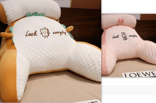 Sofa Fluffy Cushion Luncheon Pillow Triangle Reading Cushion Bedside Soft Large Backrest Lumbar Cushion Office Chair Cushion 29
