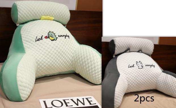 Sofa Fluffy Cushion Luncheon Pillow Triangle Reading Cushion Bedside Soft Large Backrest Lumbar Cushion Office Chair Cushion 49