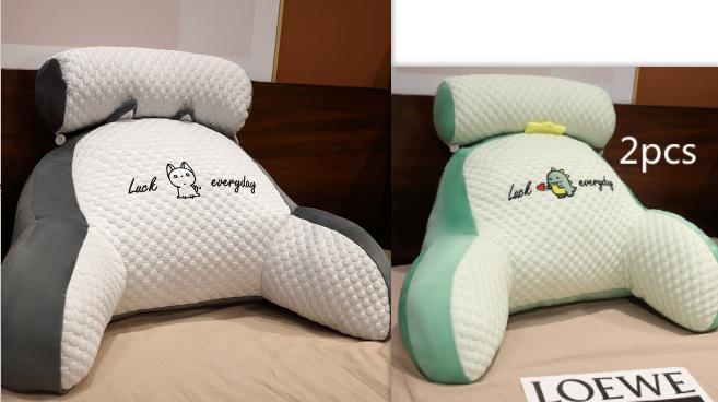 Sofa Fluffy Cushion Luncheon Pillow Triangle Reading Cushion Bedside Soft Large Backrest Lumbar Cushion Office Chair Cushion 51