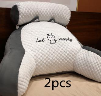 Sofa Fluffy Cushion Luncheon Pillow Triangle Reading Cushion Bedside Soft Large Backrest Lumbar Cushion Office Chair Cushion 48