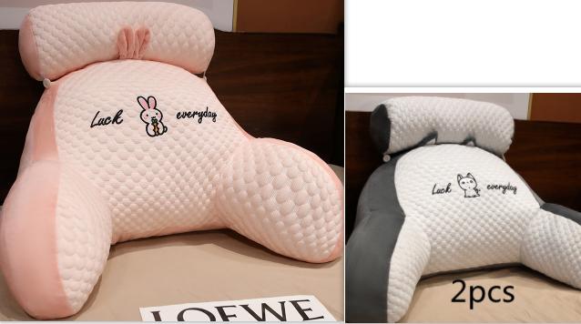 Sofa Fluffy Cushion Luncheon Pillow Triangle Reading Cushion Bedside Soft Large Backrest Lumbar Cushion Office Chair Cushion 46