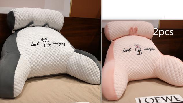 Sofa Fluffy Cushion Luncheon Pillow Triangle Reading Cushion Bedside Soft Large Backrest Lumbar Cushion Office Chair Cushion 50