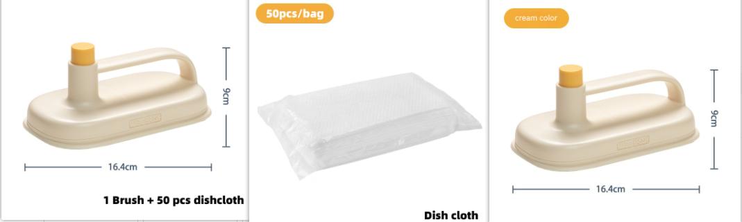 Kitchen Bathroom Toilet Cleaning Magic Brush Glass Wall Cleaning Bath Brush Handle Cleaning Rag Ceramic Window Slot Clean Brush Kitchen Gadgets 12