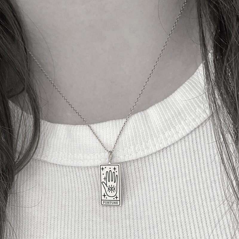Fashion Tarot Card Artifact Pendant Necklace 13