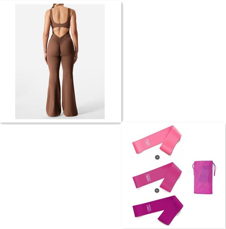 Slim Fit Hip Raise Jumpsuit Sexy Backless Exercise Yoga Clothes 10