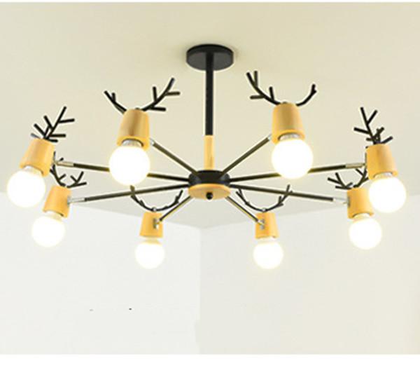 Modern Minimalist Ceiling Lamp Nordic Creative Antler Lamp 6