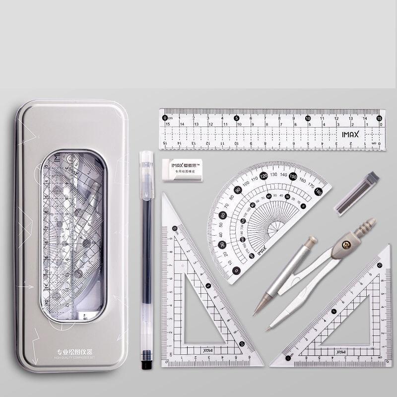 Compasses Set Student Triangular Plate 10