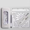 8piece Set Of Silver Grey