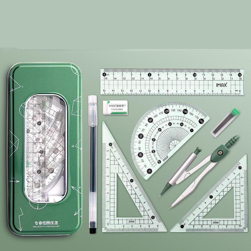 Compasses Set Student Triangular Plate 11