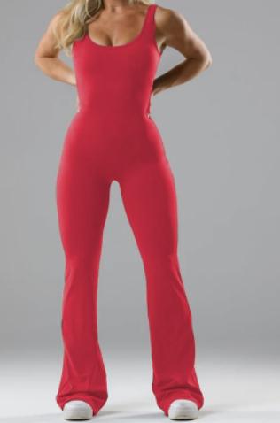 Slim Fit Hip Raise Jumpsuit Sexy Backless Exercise Yoga Clothes 14