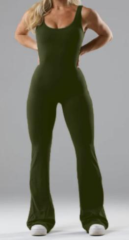 Slim Fit Hip Raise Jumpsuit Sexy Backless Exercise Yoga Clothes 16