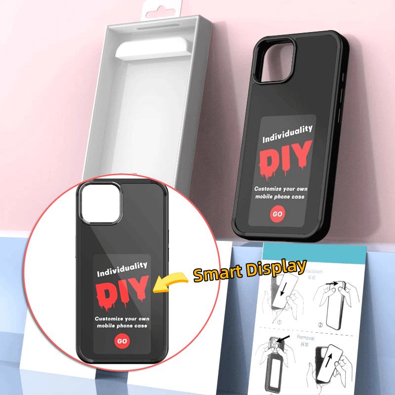 E-ink Screen Phone Case Unlimited Screen Projection Personalized Phone Cover Battery Free New Designer Luxury Phone Case 3