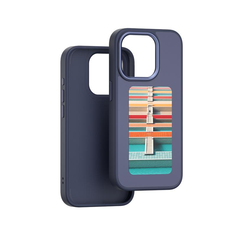 E-ink Screen Phone Case Unlimited Screen Projection Personalized Phone Cover Battery Free New Designer Luxury Phone Case 12