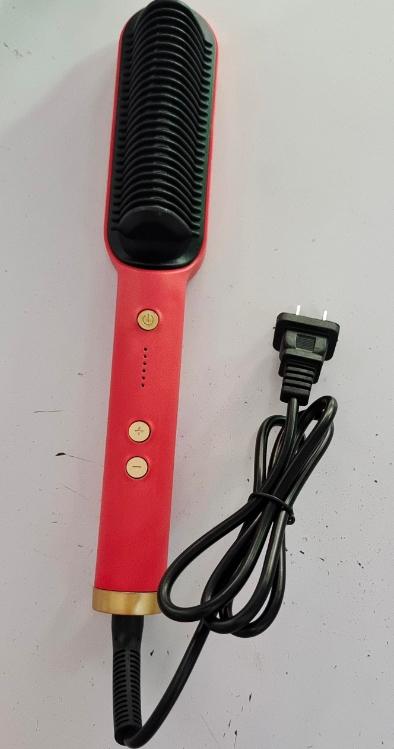 New 2 In 1 Hair Straightener Hot Comb Negative Ion Curling Tong Dual-purpose Electric Hair Brush 45