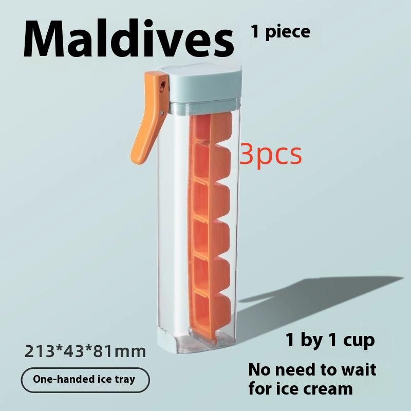 Ice Cube Mold Household Ice Maker Food Grade Press Ice Tray Ice Cube Maker Ice Tray Mold With Storage Box Kitchen Gadget 10
