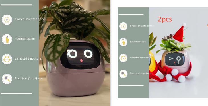 Smart Planter Endless Fun Over 49 Rich Expressions 7 Smart Sensors And AI Chips Make Raising Plants Easy And Fun 33
