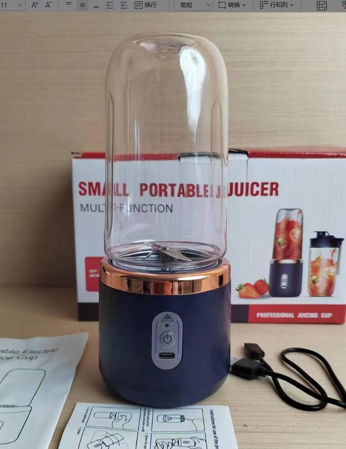 6blade Portable Blender Mini Juicer Cup Extractor Smoothie USB Charging Fruit Squeezer Blender Food Mixer Ice Crusher Portable Juicer Machine 17