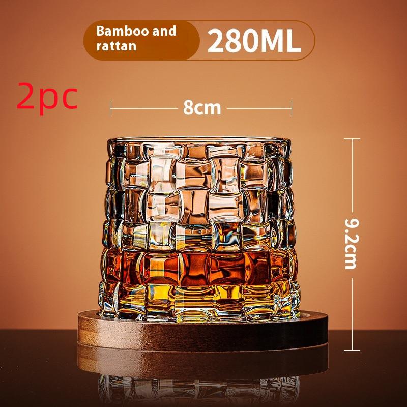 Household Tumbler Glass Spinning Creative Wine Glass With Base 13