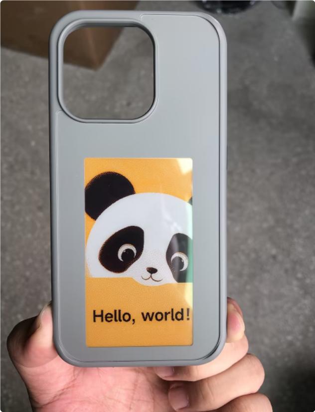 E-ink Screen Phone Case Unlimited Screen Projection Personalized Phone Cover Battery Free New Designer Luxury Phone Case 16
