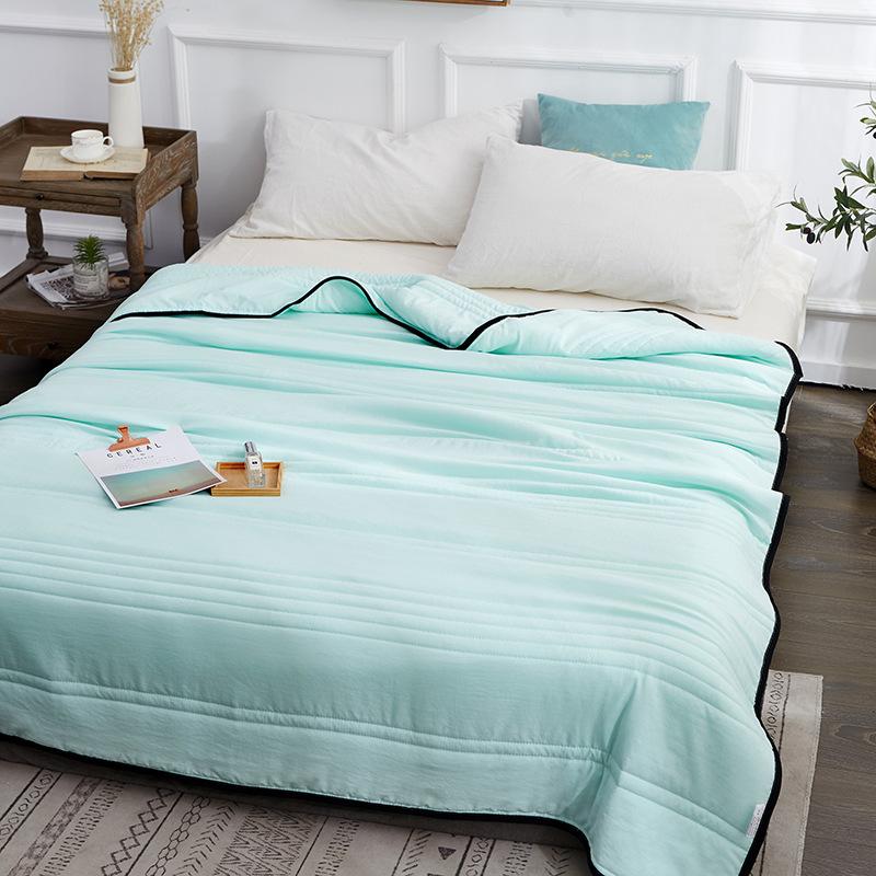 Cooling Blankets Pure Color Summer Quilt Plain Summer Cool Quilt Compressible Air-conditioning Quilt Quilt Blanket 9