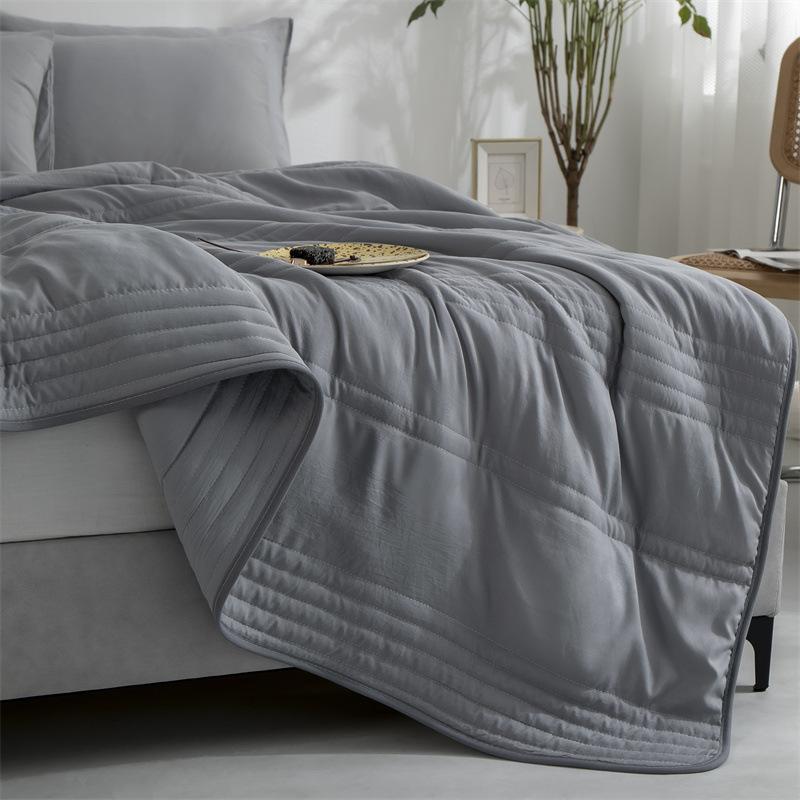 Cooling Blankets Pure Color Summer Quilt Plain Summer Cool Quilt Compressible Air-conditioning Quilt Quilt Blanket 10
