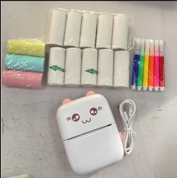 Mini Printer Portable Mini Bluetooth WiFi New Wrong Printer Mobile Phone Photo Title Note Hot Print Pocket Student Error Label Printer 35