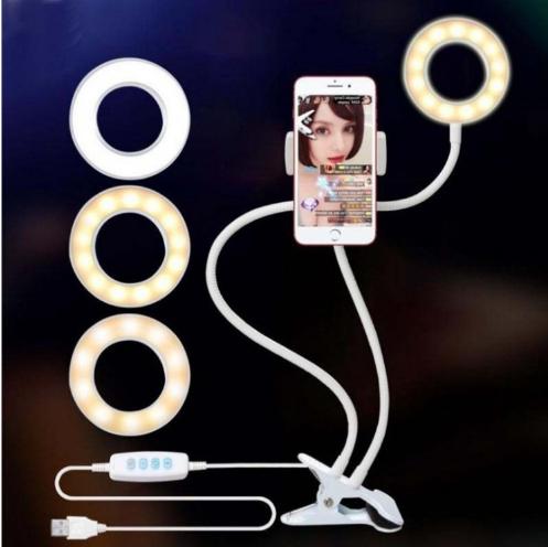 LED Selfie Ring Light for Live Adjustable Makeup Light-8cm Stand 7