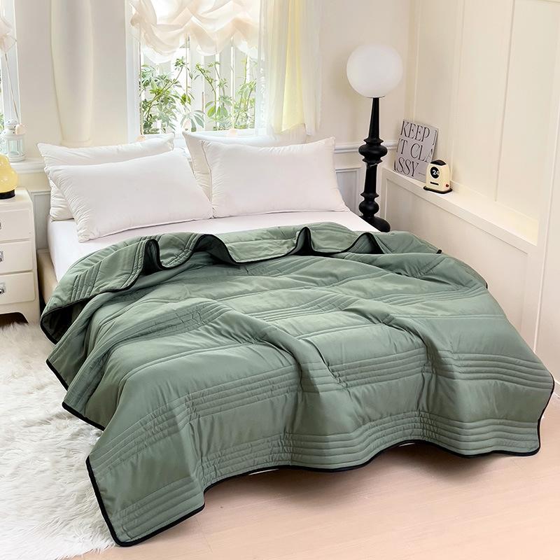 Cooling Blankets Pure Color Summer Quilt Plain Summer Cool Quilt Compressible Air-conditioning Quilt Quilt Blanket 14