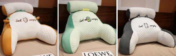 Sofa Fluffy Cushion Luncheon Pillow Triangle Reading Cushion Bedside Soft Large Backrest Lumbar Cushion Office Chair Cushion 60