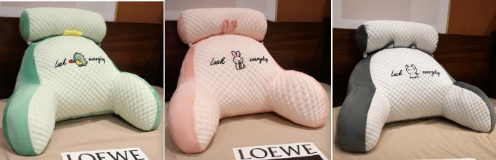 Sofa Fluffy Cushion Luncheon Pillow Triangle Reading Cushion Bedside Soft Large Backrest Lumbar Cushion Office Chair Cushion 61
