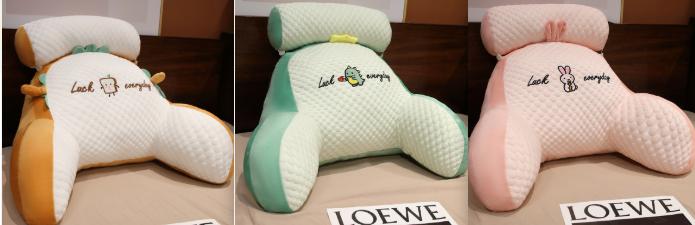 Sofa Fluffy Cushion Luncheon Pillow Triangle Reading Cushion Bedside Soft Large Backrest Lumbar Cushion Office Chair Cushion 59