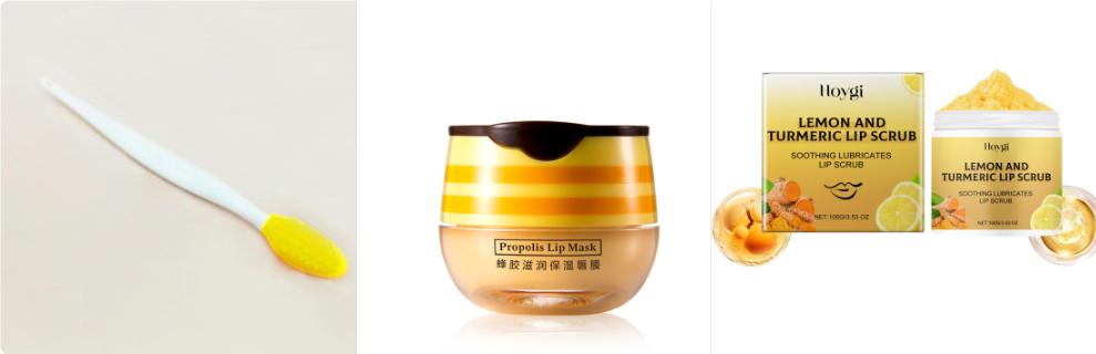 Turmeric Lemon Lip Scrub Cream Moisturizing And Drying 6