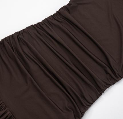 Women's Sleeveless Pleated Lace Dress 4