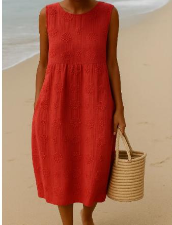 Sleeveless Casual Print Temperament Long Dress Dress Slim Fit 13