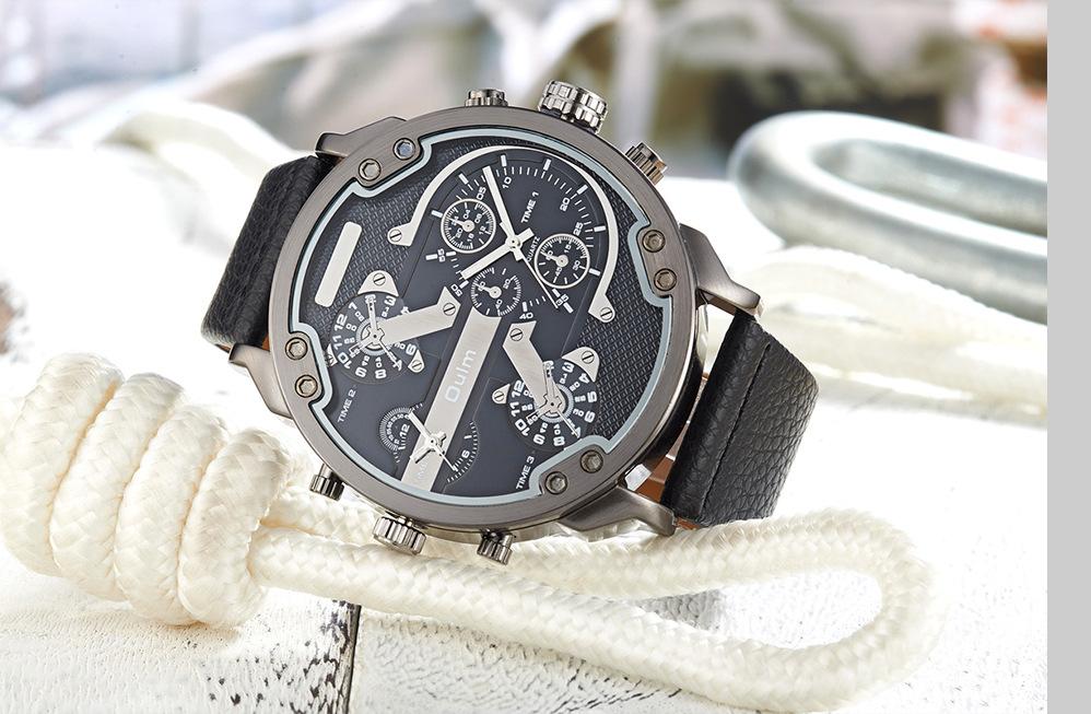 Bold Dual-Time Black Outdoor Sports Watch 6