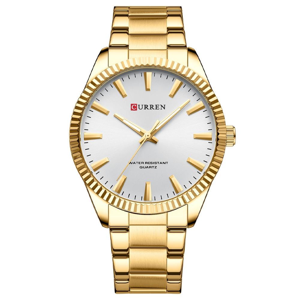 Business Mens Waterproof Round Pin-Strap Watch 5