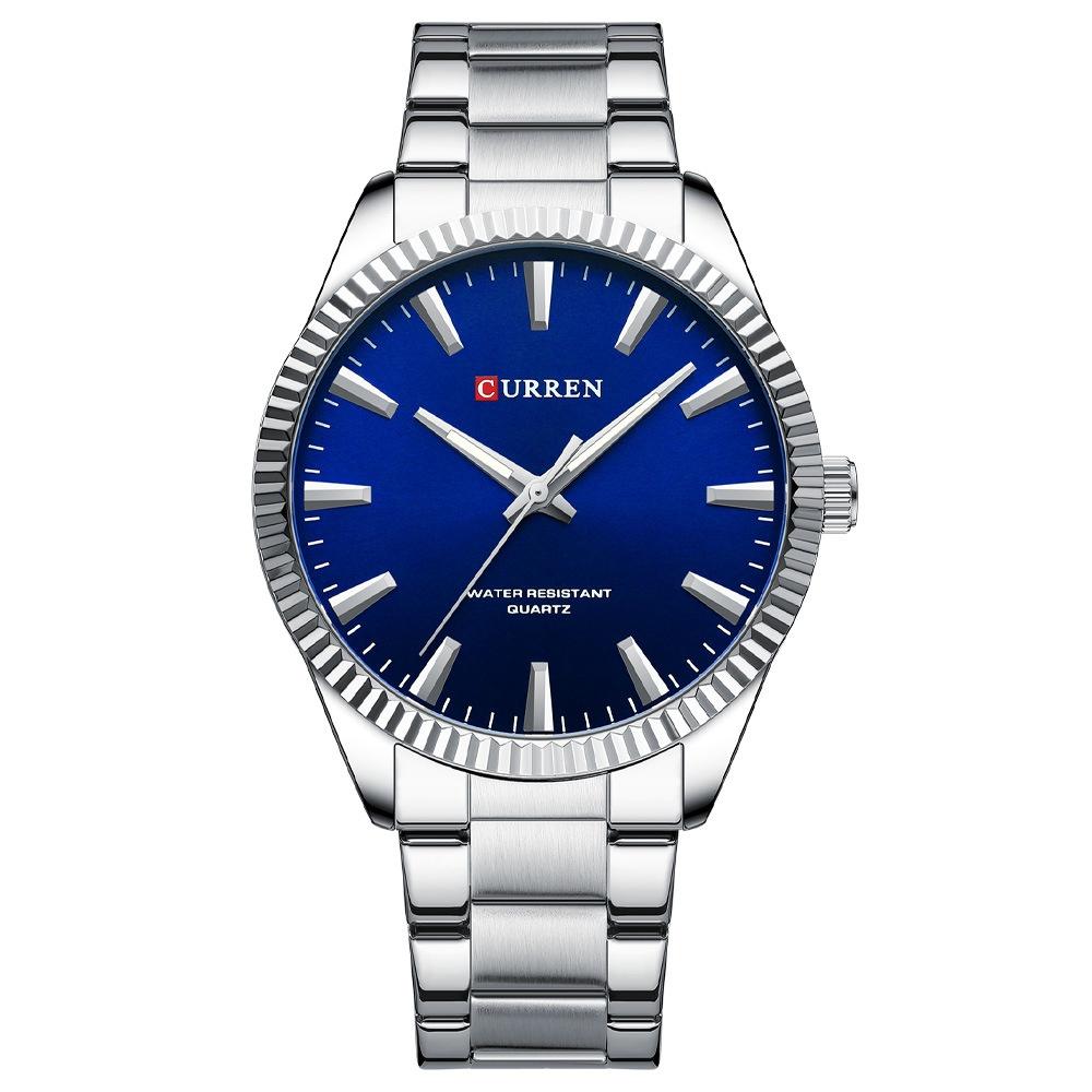 Business Mens Waterproof Round Pin-Strap Watch 4