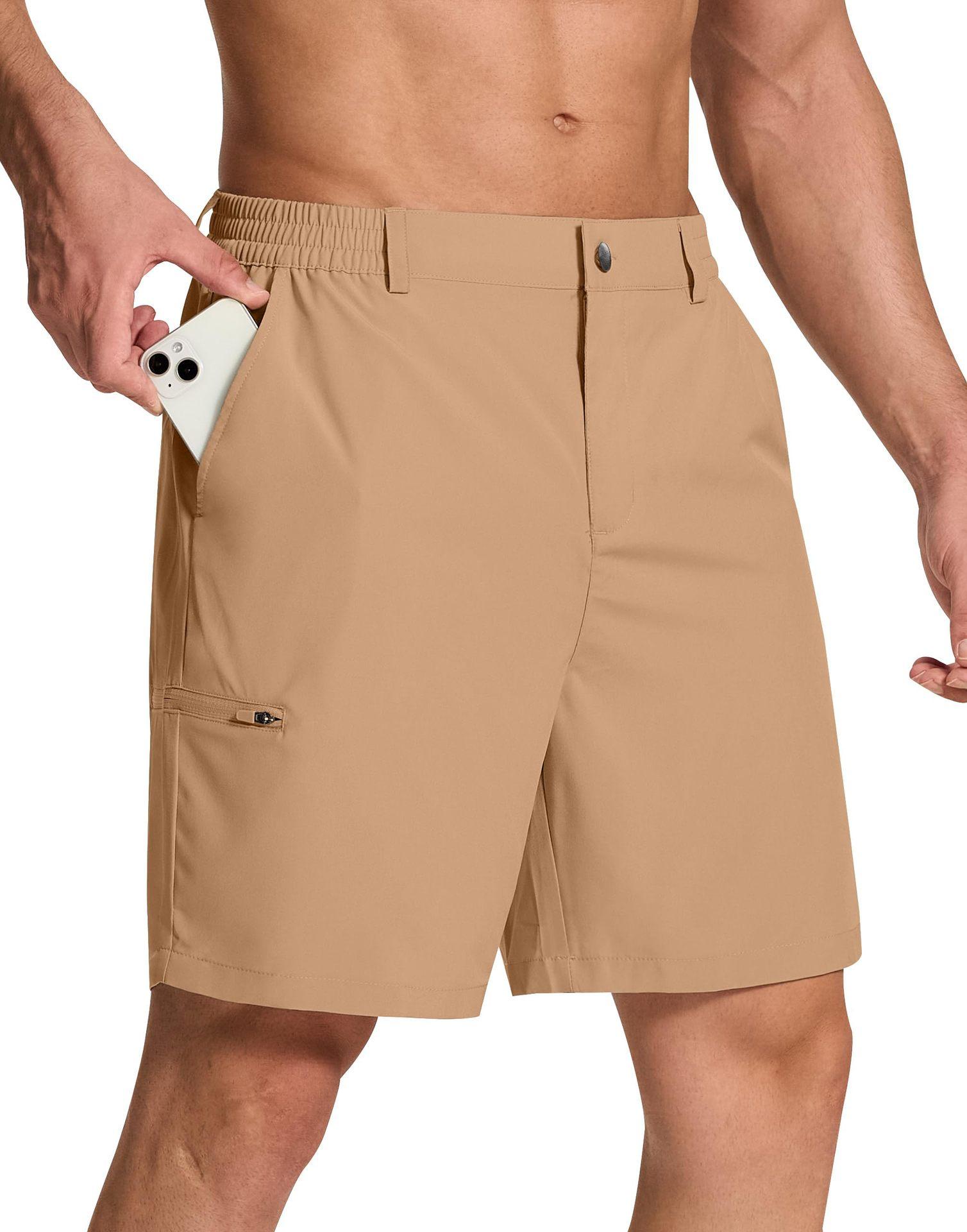 Men's Stretch Golf Pants, Casual Sports Style, Six Pockets 9