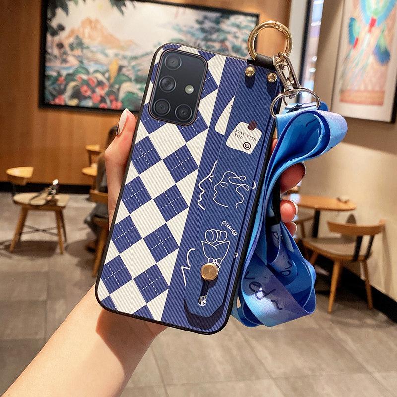 Cartoon Plaid Minimalist Anti-drop Phone Case 9