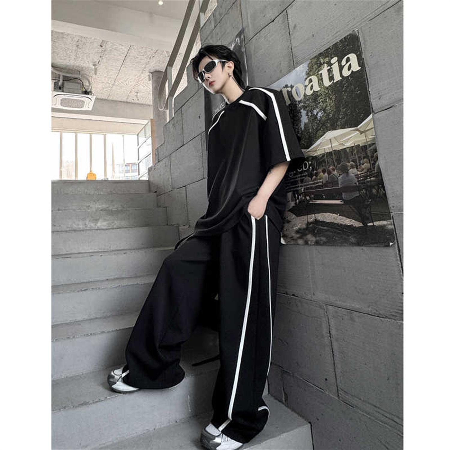 Short-sleeved T-shirt Suit Men's Fashion Brand Leisure 3