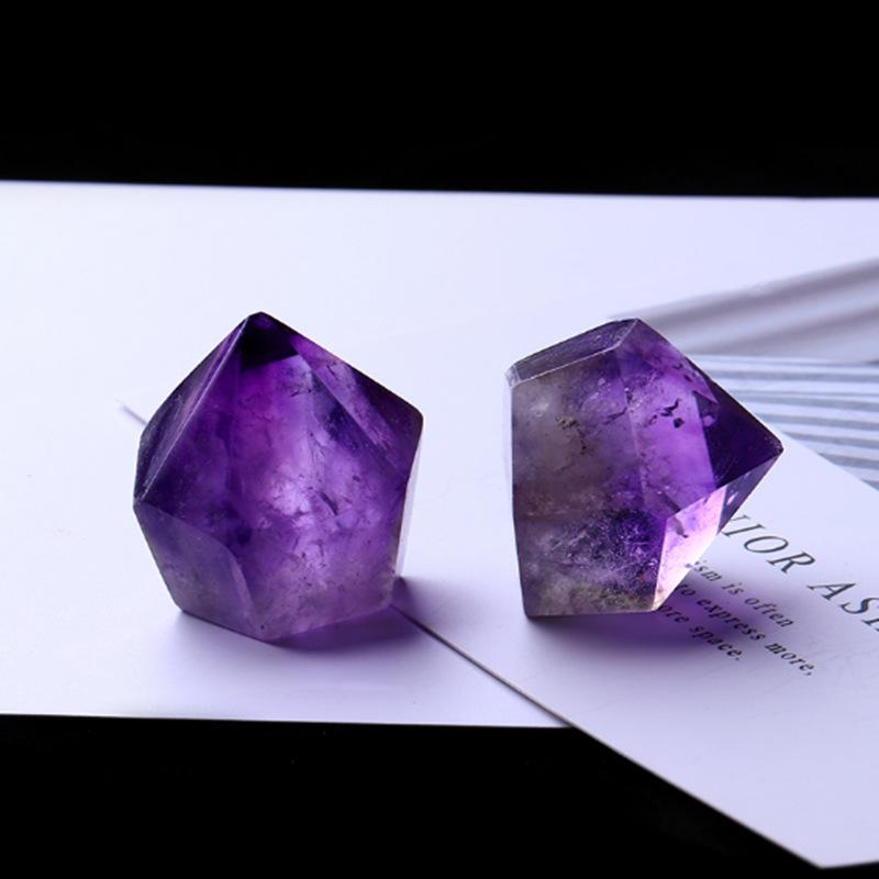 Six Sided Single Pointed Ornaments Rough Polished